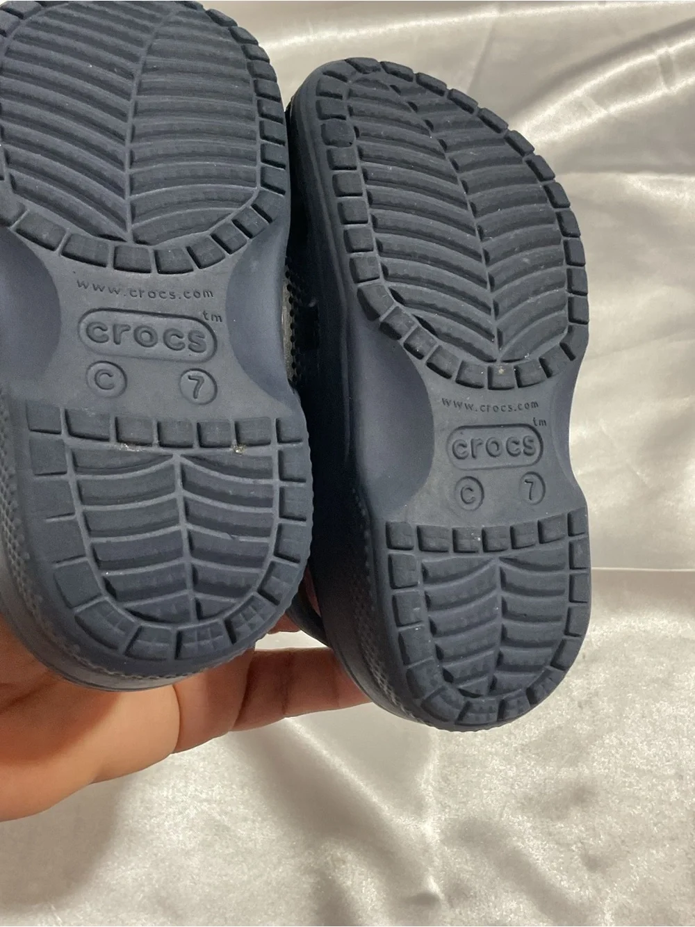 CROCS Kids Navy Classic Clog Sandals
